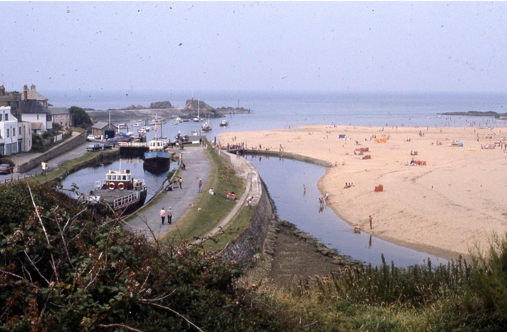 Narrowing beach